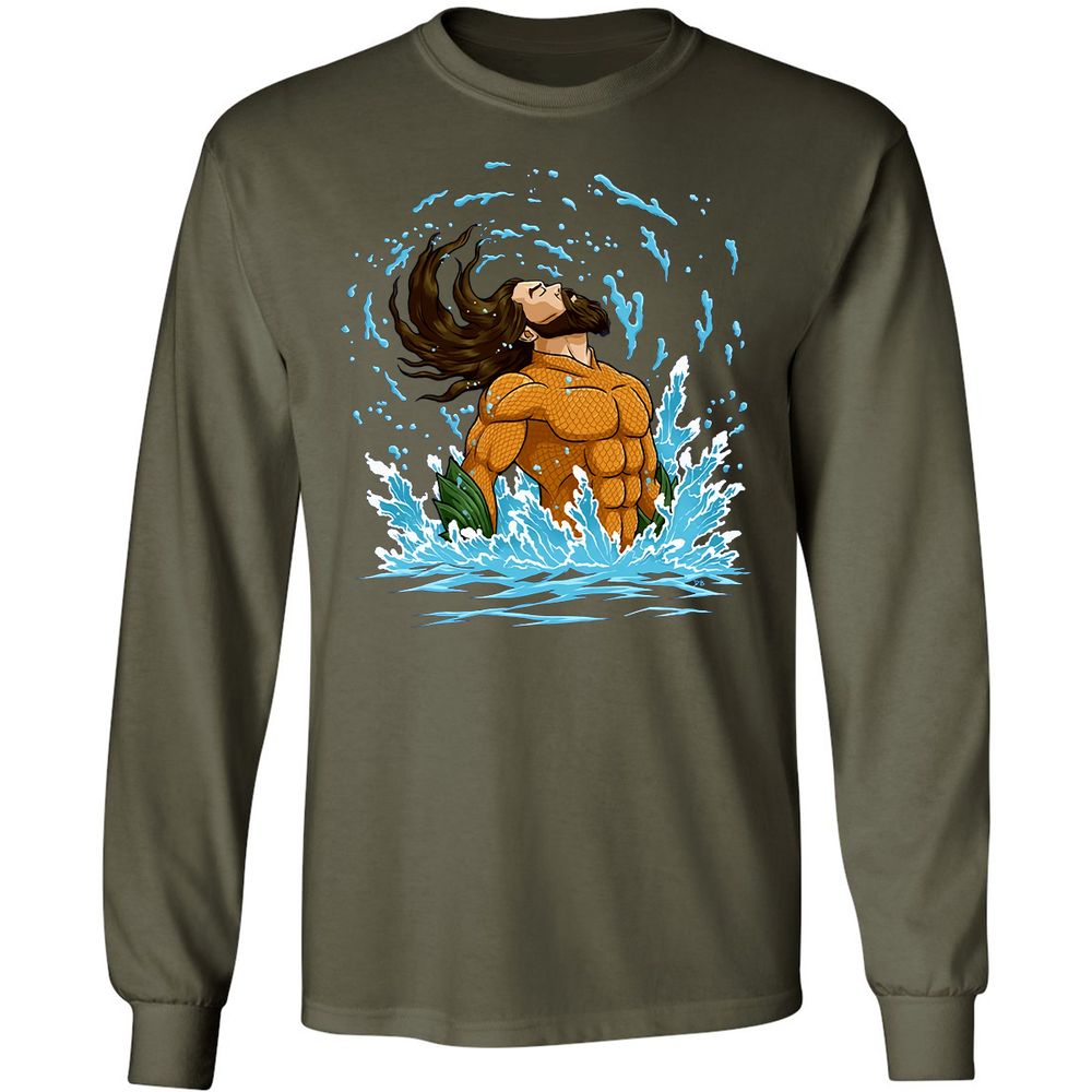 Long Sleeve T-Shirt - 5SEGJJNT - Military Green - 16