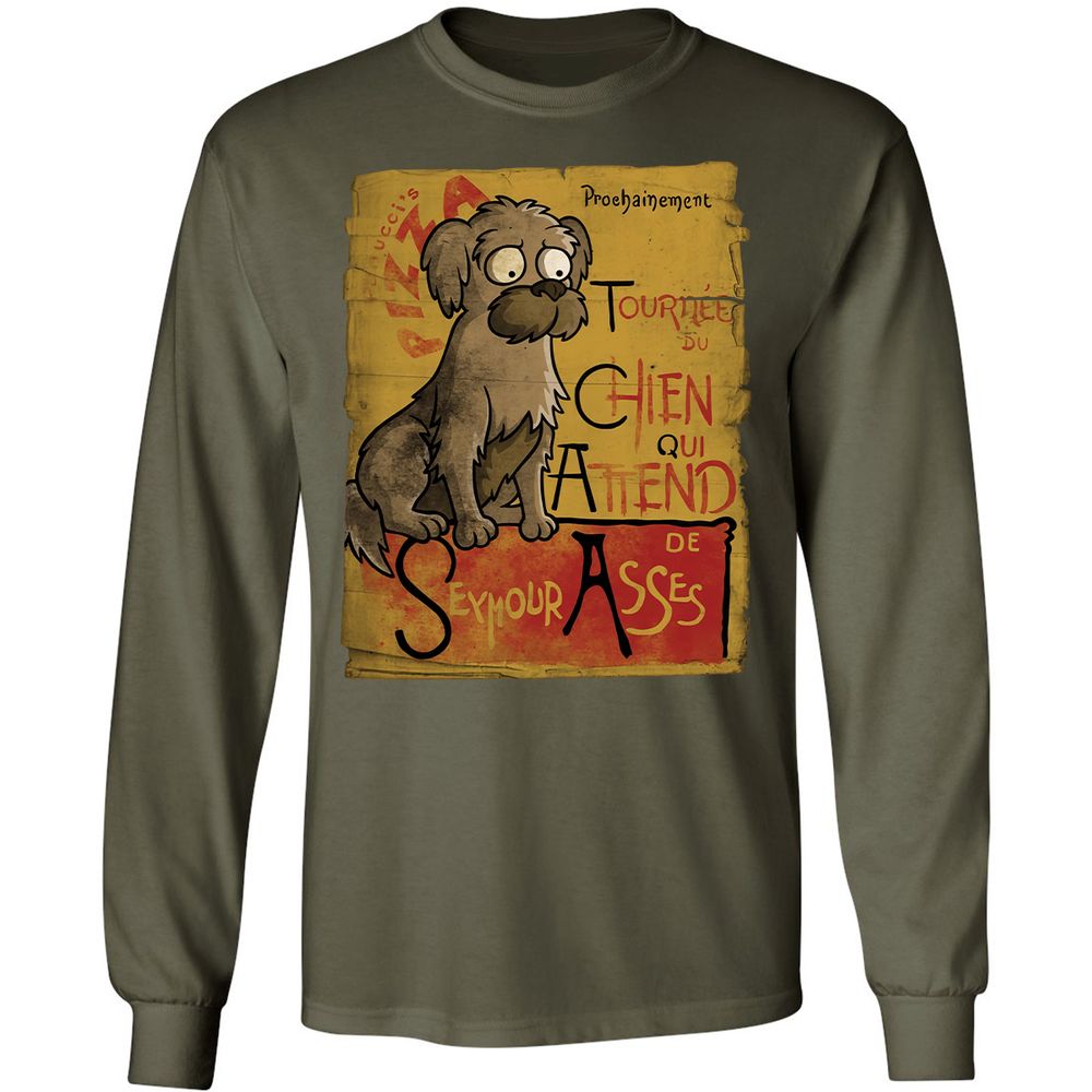 Long Sleeve T-Shirt - Y5GJA7KC - Military Green - 16