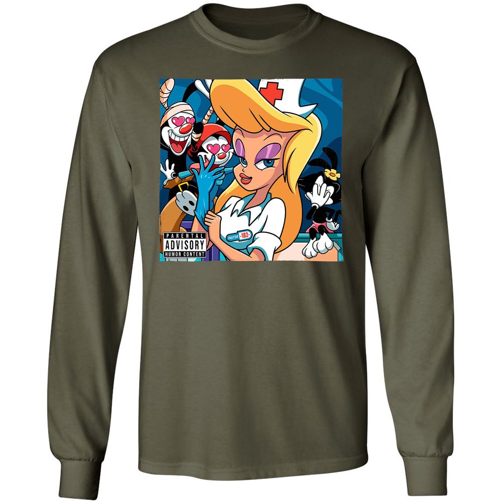 Long Sleeve T-Shirt - V33JU64P - Military Green - 16