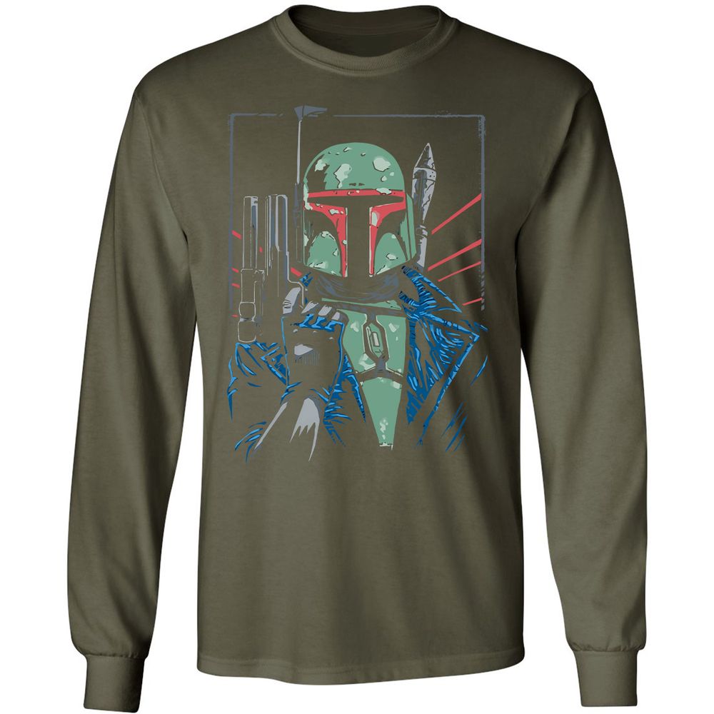 Long Sleeve T-Shirt - GLX7M4C4 - Military Green - 16