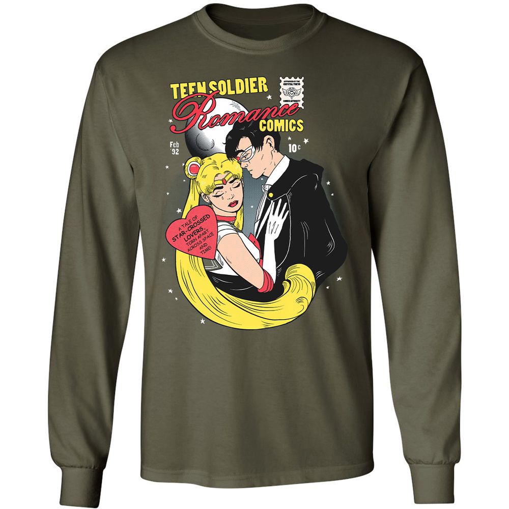 Long Sleeve T-Shirt - SLCL6H4K - Military Green - 16