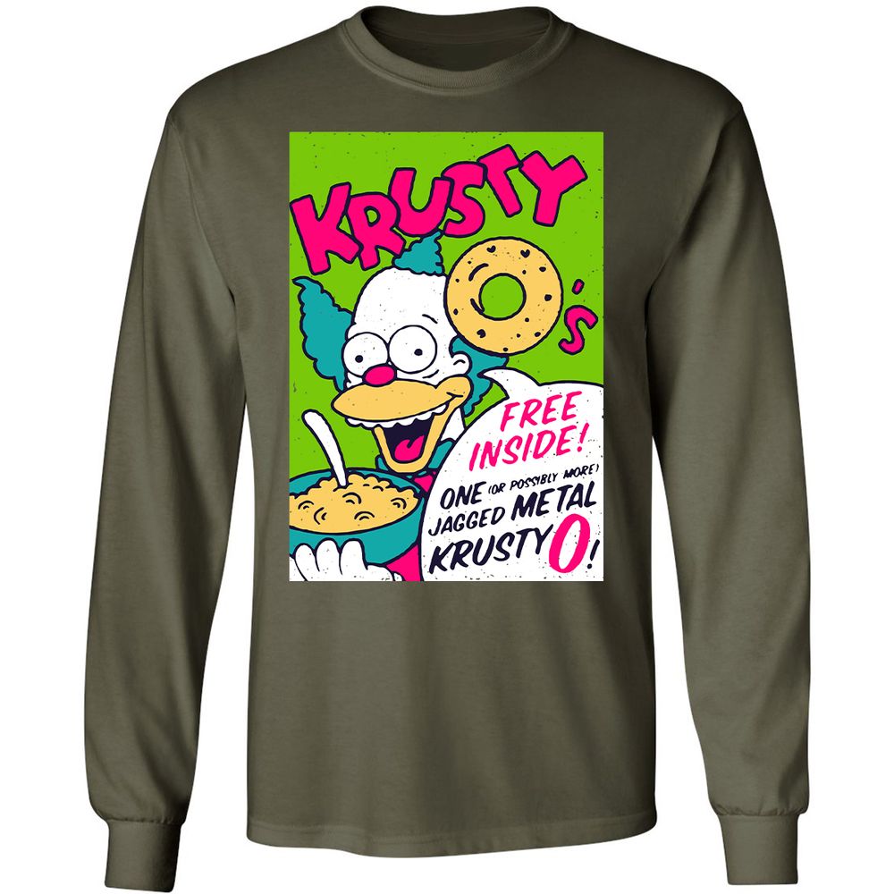 Long Sleeve T-Shirt - 4JVQXJAH - Military Green - 16