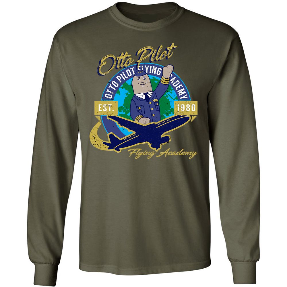 Long Sleeve T-Shirt - 8682XHDE - Military Green - 16