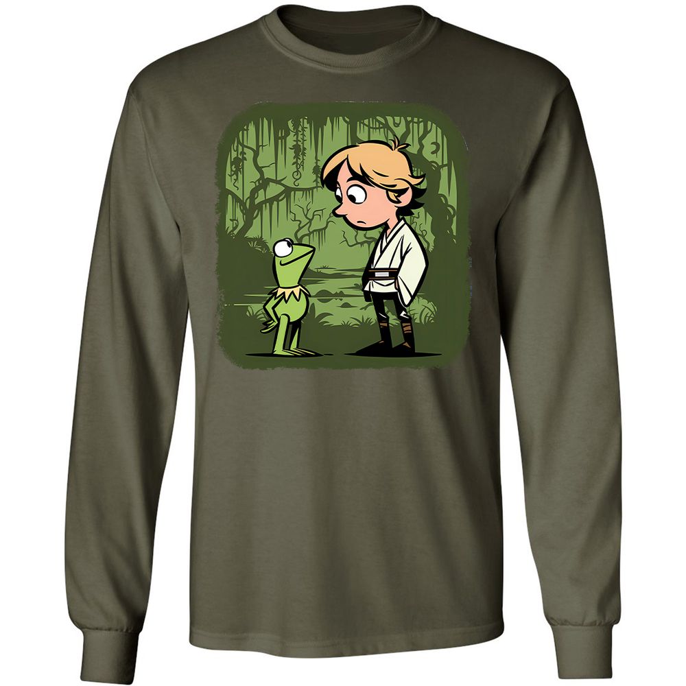 Long Sleeve T-Shirt - WN7ZUKWQ - Military Green - 16