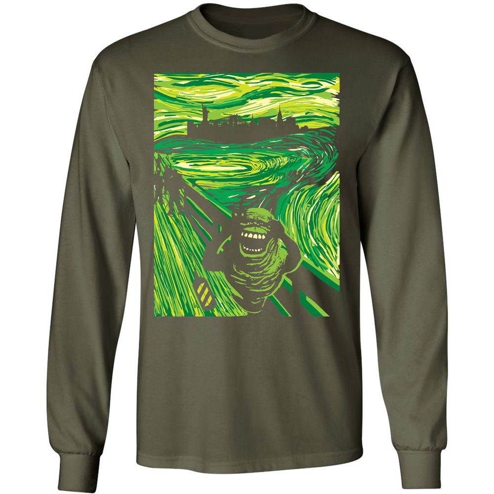 Long Sleeve T-Shirt - T4E61LLH - Military Green - 16
