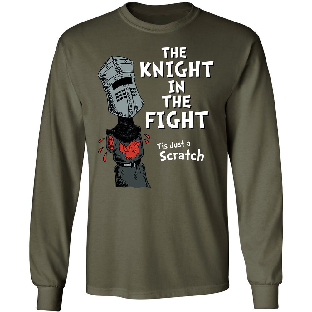 Long Sleeve T-Shirt - B5QAK12Y - Military Green - 16