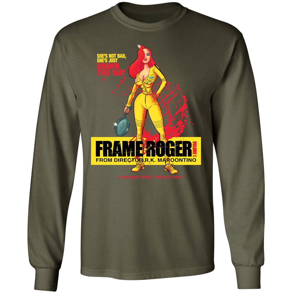 Long Sleeve T-Shirt - FXN1GQXL - Military Green - 16