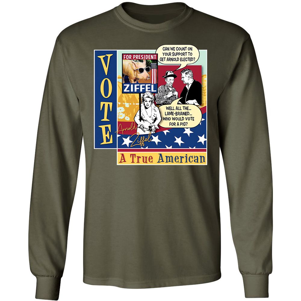 Long Sleeve T-Shirt - R9LD3NWZ - Military Green - 16