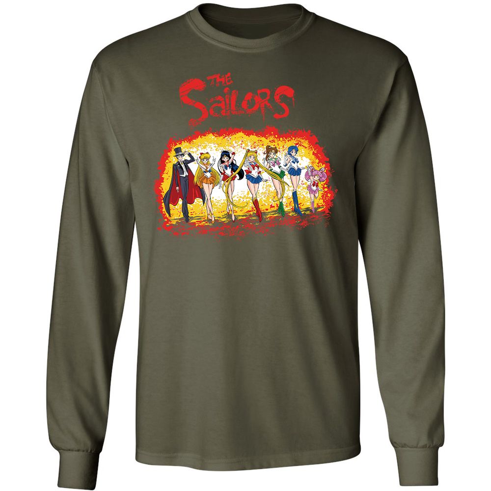 Long Sleeve T-Shirt - 8DLSBJXV - Military Green - 16