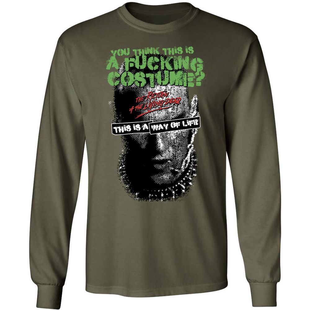 Long Sleeve T-Shirt - HNT5DLNT - Military Green - 16