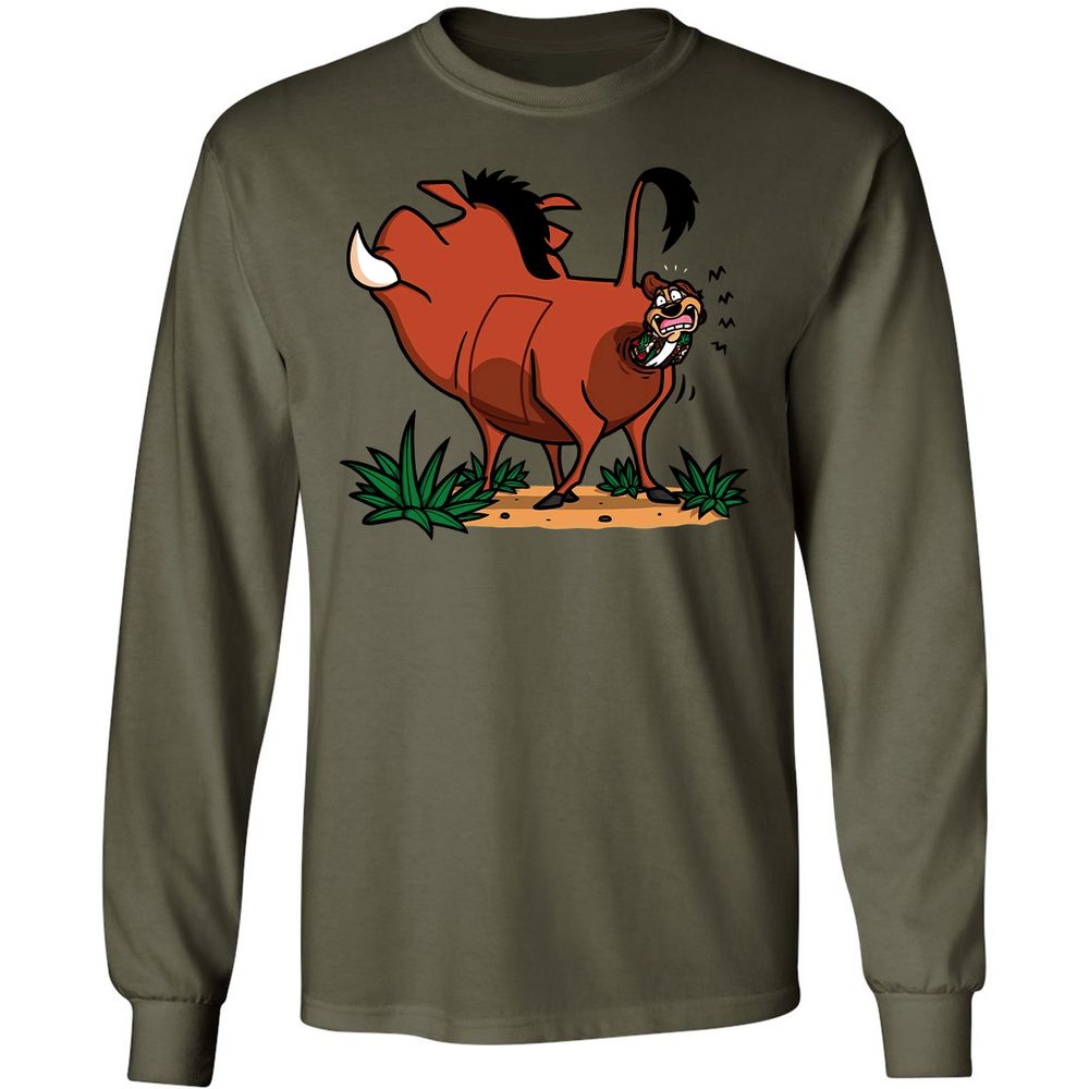 Long Sleeve T-Shirt - 9EVE3PF1 - Military Green - 16