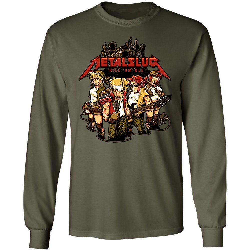 Long Sleeve T-Shirt - 8EK4W7KY - Military Green - 16
