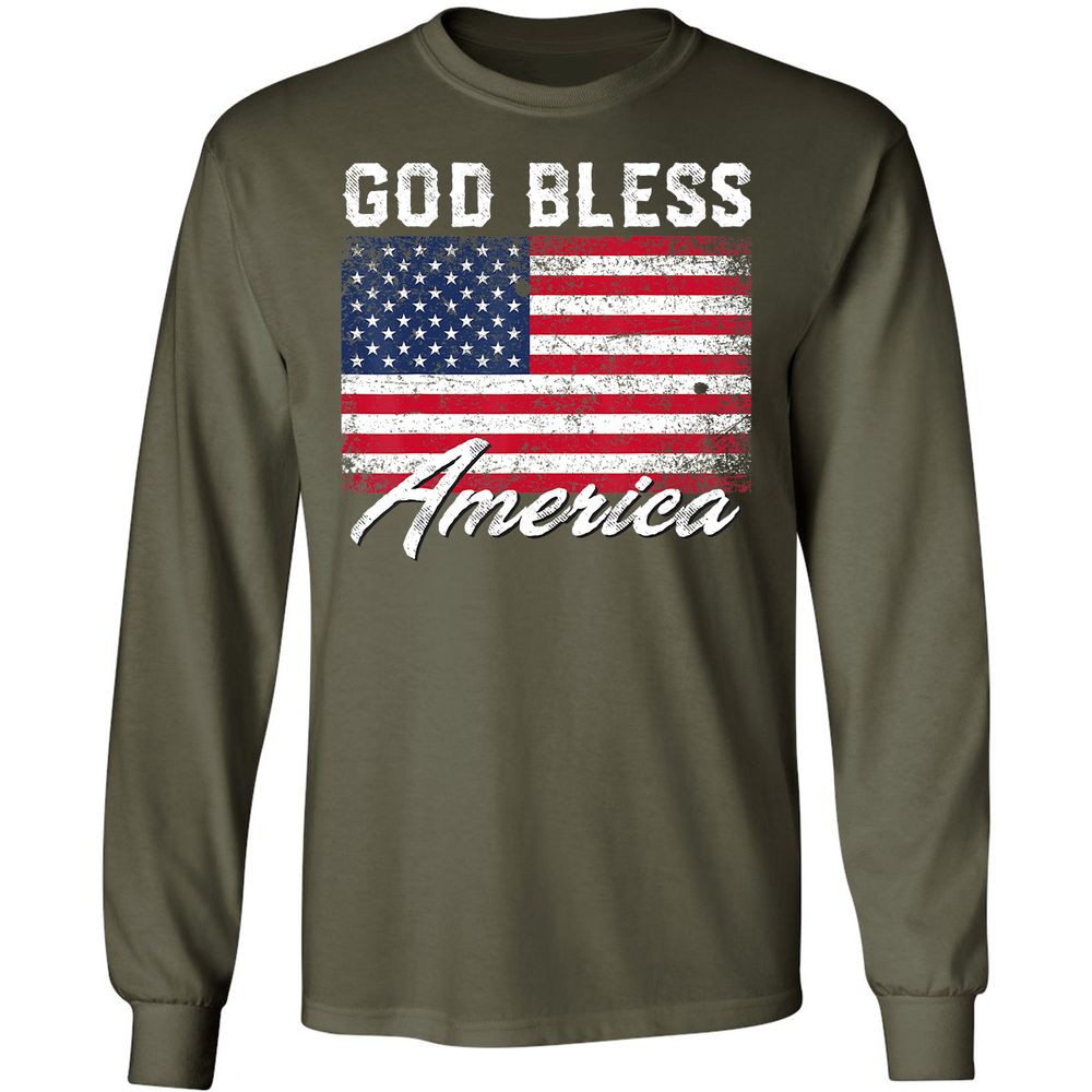 Long Sleeve T-Shirt - SLKJHLX5 - Military Green - 16