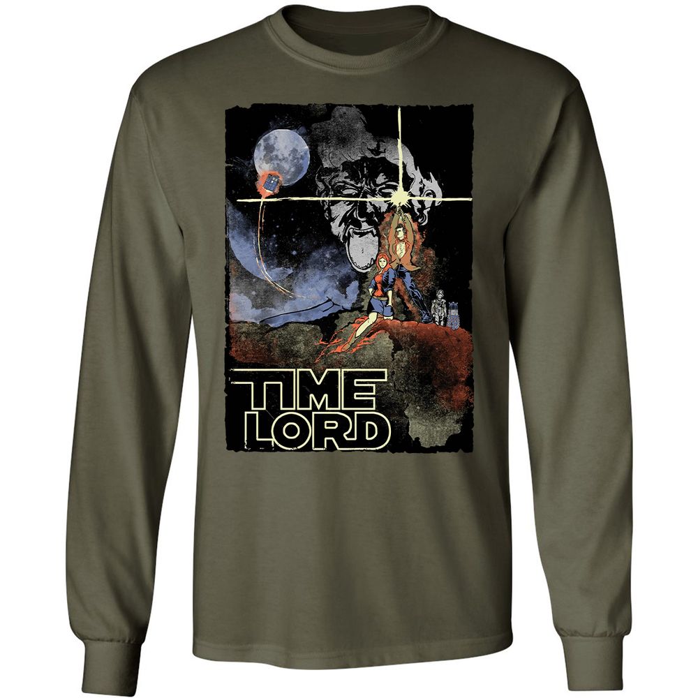 Long Sleeve T-Shirt - SYZ5QQL8 - Military Green - 16