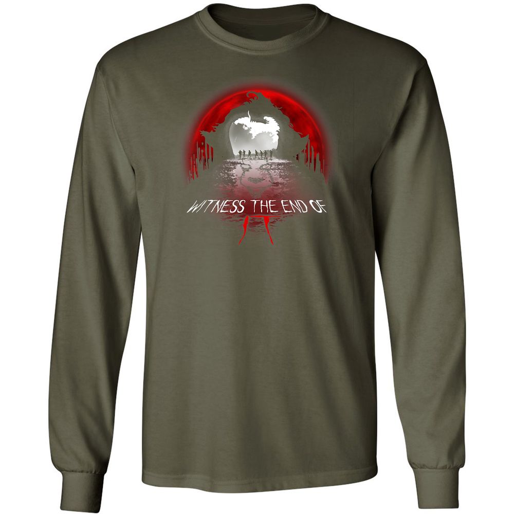 Long Sleeve T-Shirt - HMG8GBY8 - Military Green - 16