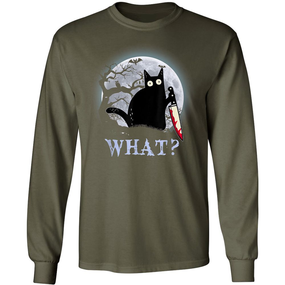 Long Sleeve T-Shirt - BKADJ9DH - Military Green - 16