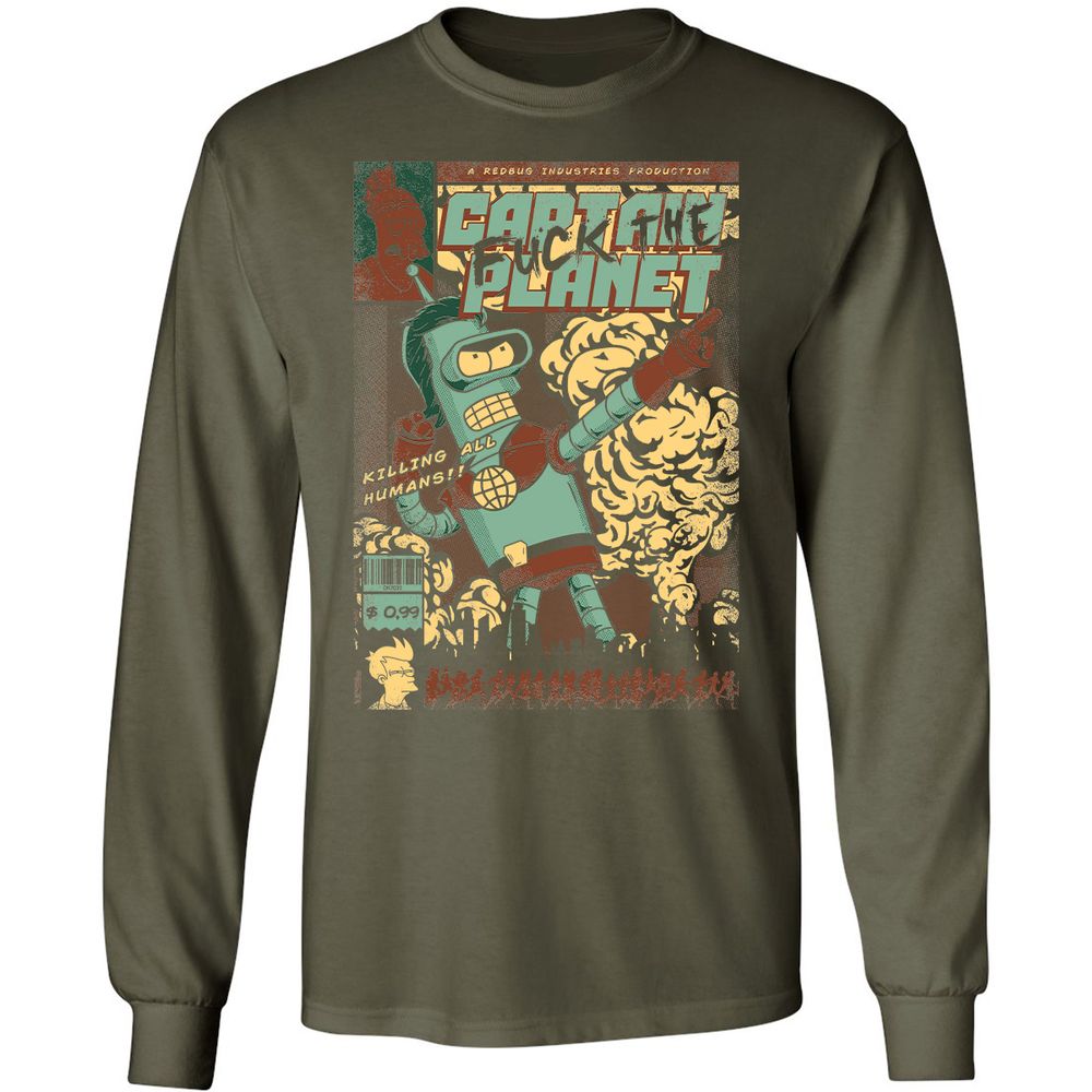 Long Sleeve T-Shirt - NR8S8615 - Military Green - 16