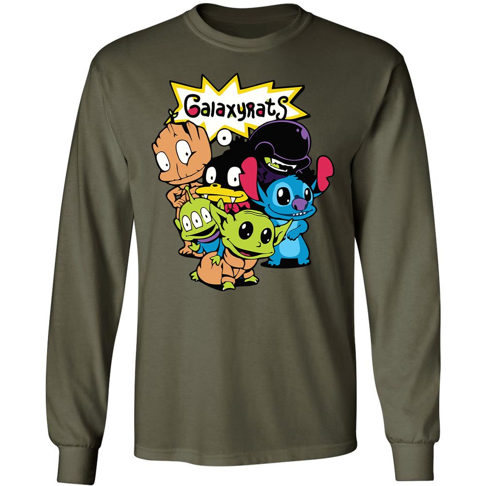 Long Sleeve T-Shirt - 8TAEXTJ3 - Military Green - 16