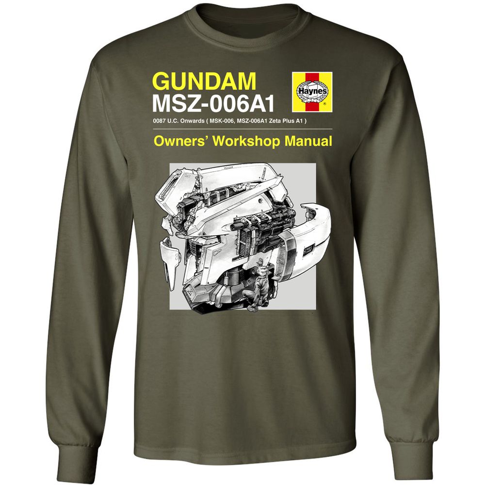 Long Sleeve T-Shirt - 1ZBQSUHL - Military Green - 16