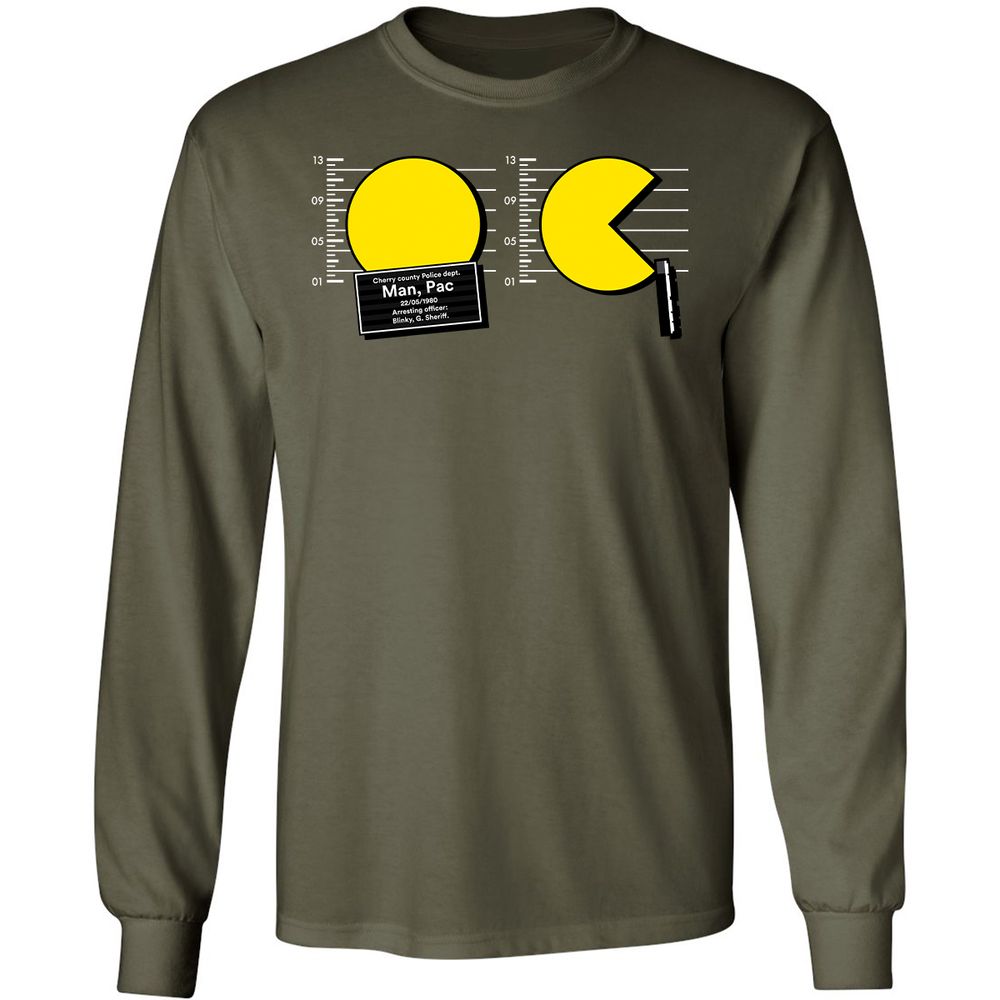 Long Sleeve T-Shirt - 3JPXNGZM - Military Green - 16