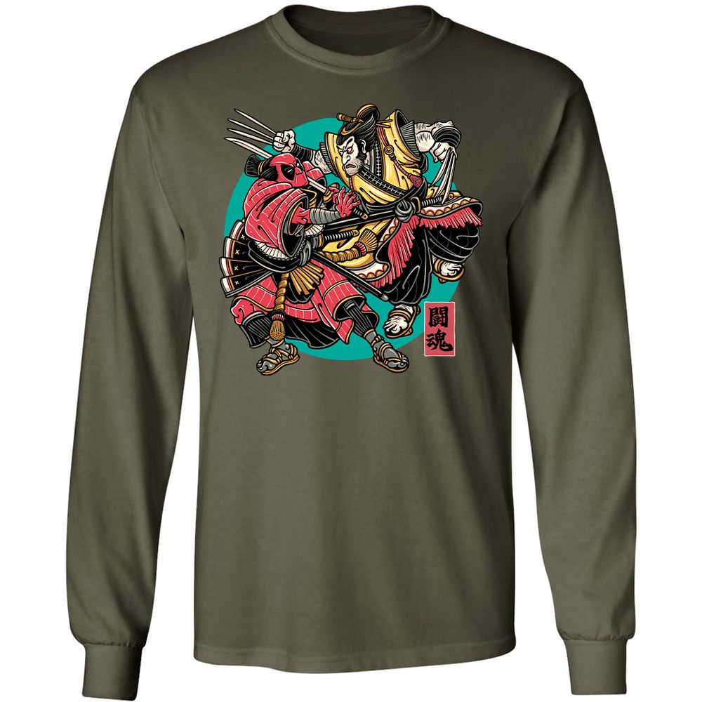 Long Sleeve T-Shirt - SDNL5V77 - Military Green - 16
