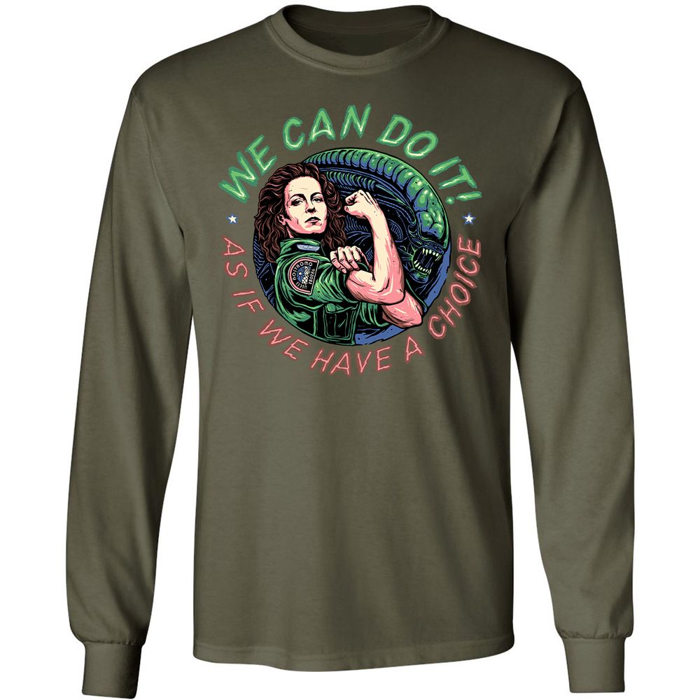 Long Sleeve T-Shirt - 4UEAST4A - Military Green - 16