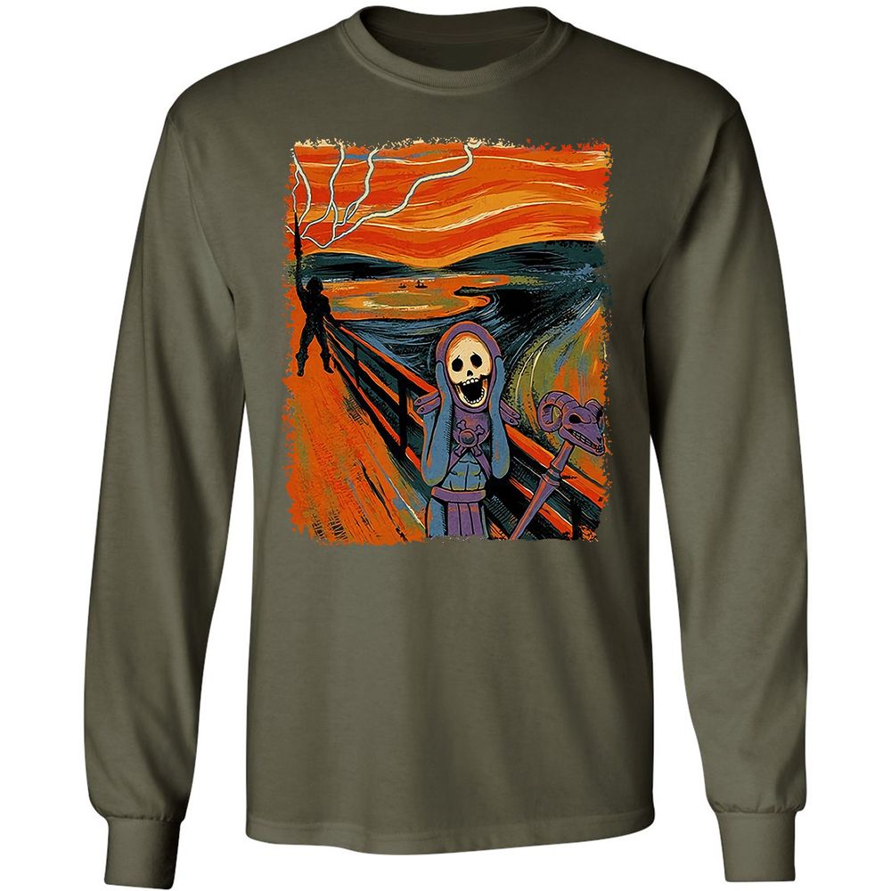 Long Sleeve T-Shirt - QTWS9E9F - Military Green - 16