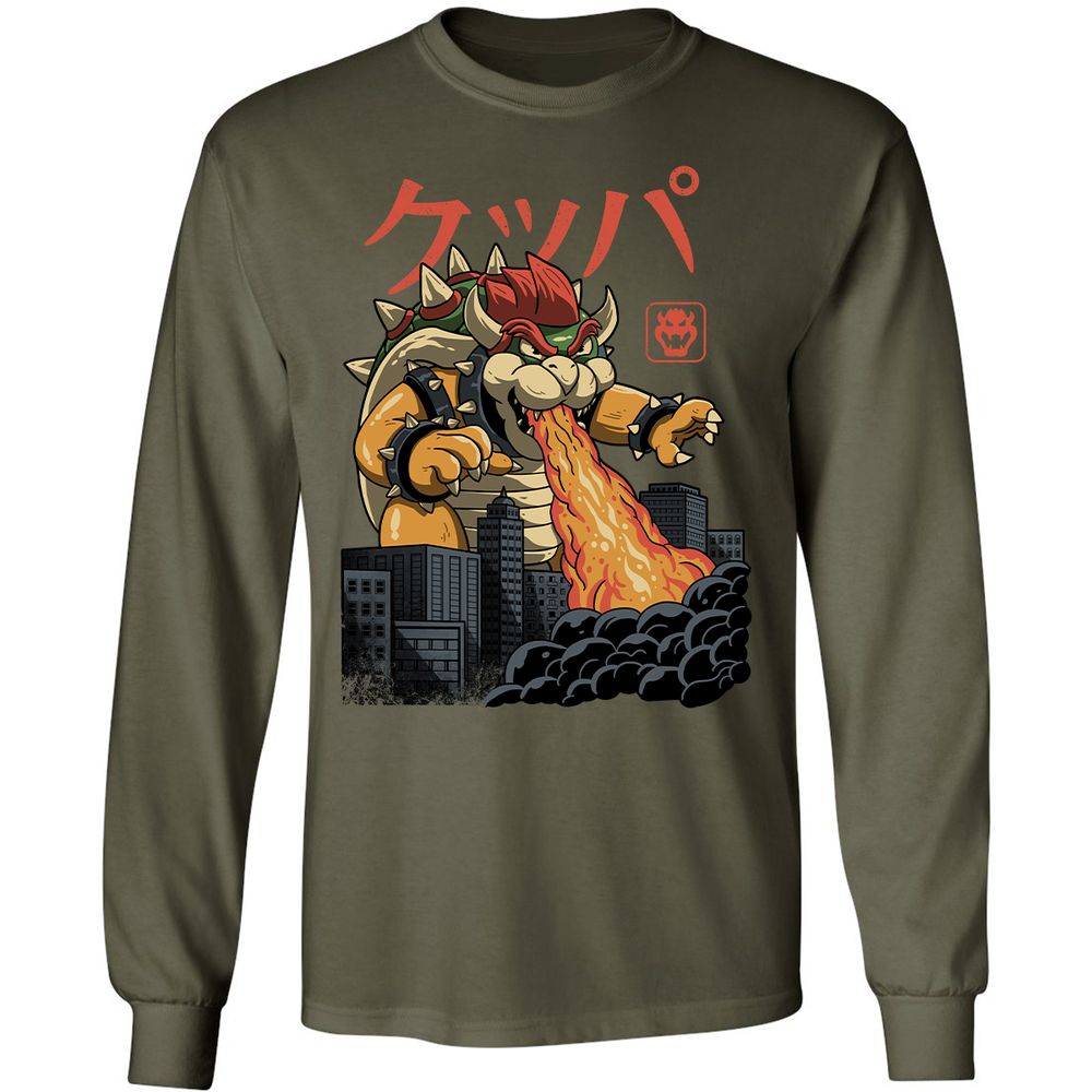 Long Sleeve T-Shirt - 99H2RZV3 - Military Green - 16