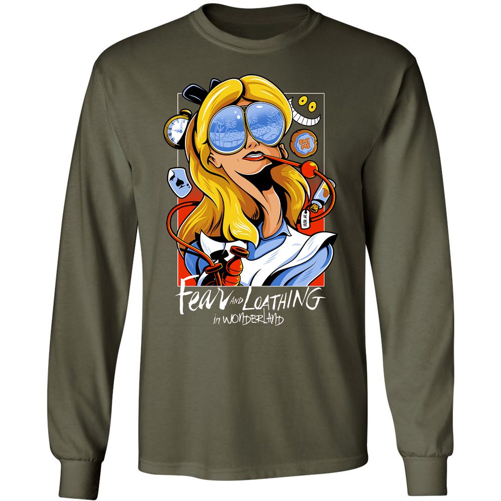 Long Sleeve T-Shirt - GC29Q91A - Military Green - 16