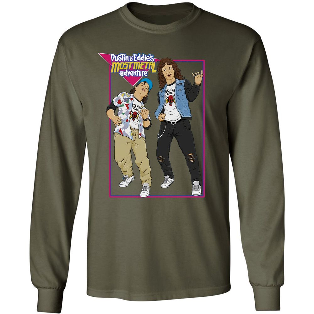 Long Sleeve T-Shirt - VFY7U27P - Military Green - 16