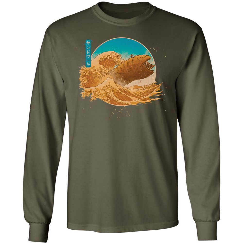 Long Sleeve T-Shirt - DKTZJ8QN - Military Green - 16