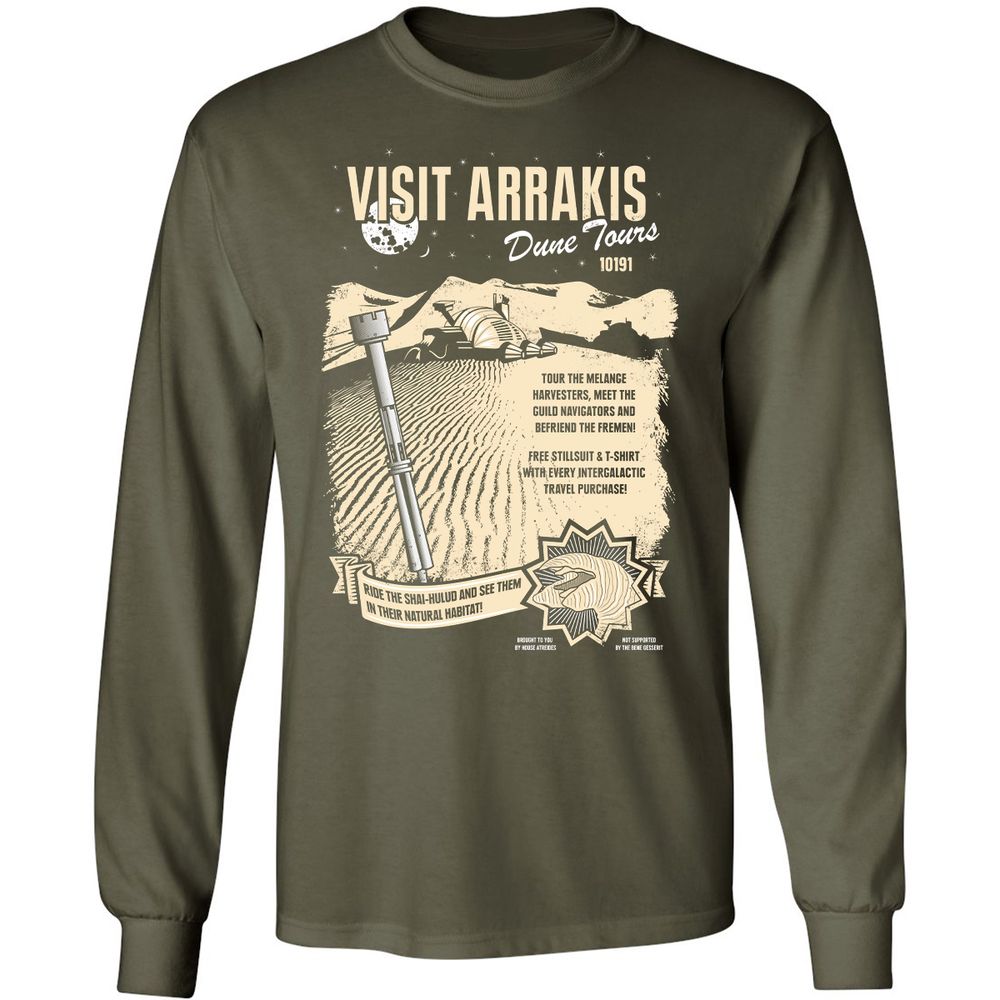 Long Sleeve T-Shirt - ESCYKVB7 - Military Green - 16
