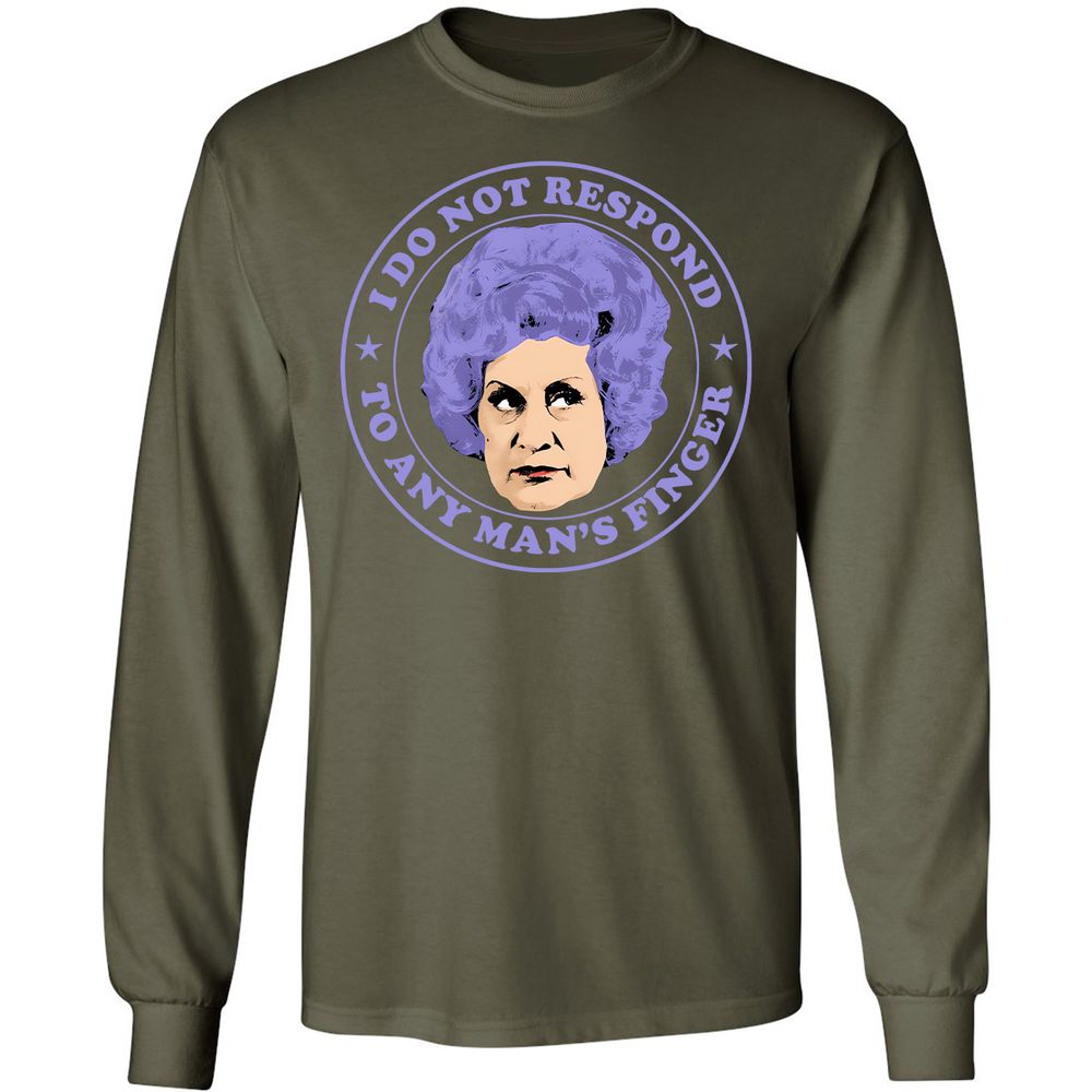 Long Sleeve T-Shirt - V74K9992 - Military Green - 16