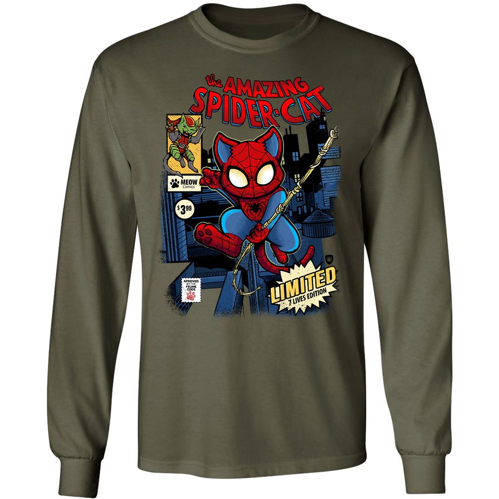 Long Sleeve T-Shirt - YYQ8ZT52 - Military Green - 16