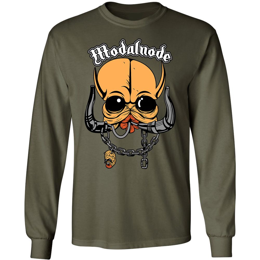 Long Sleeve T-Shirt - QEL6RL58 - Military Green - 16