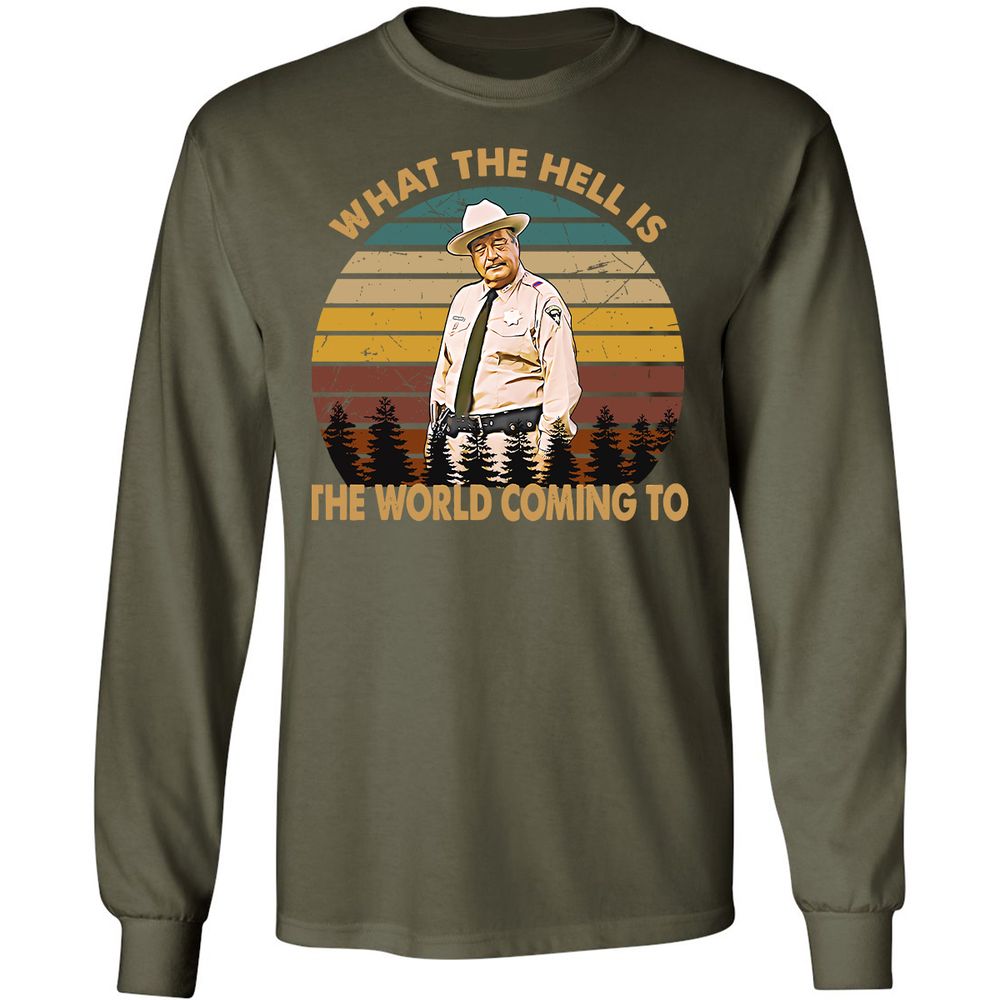 Long Sleeve T-Shirt - V8CB7LC3 - Military Green - 16