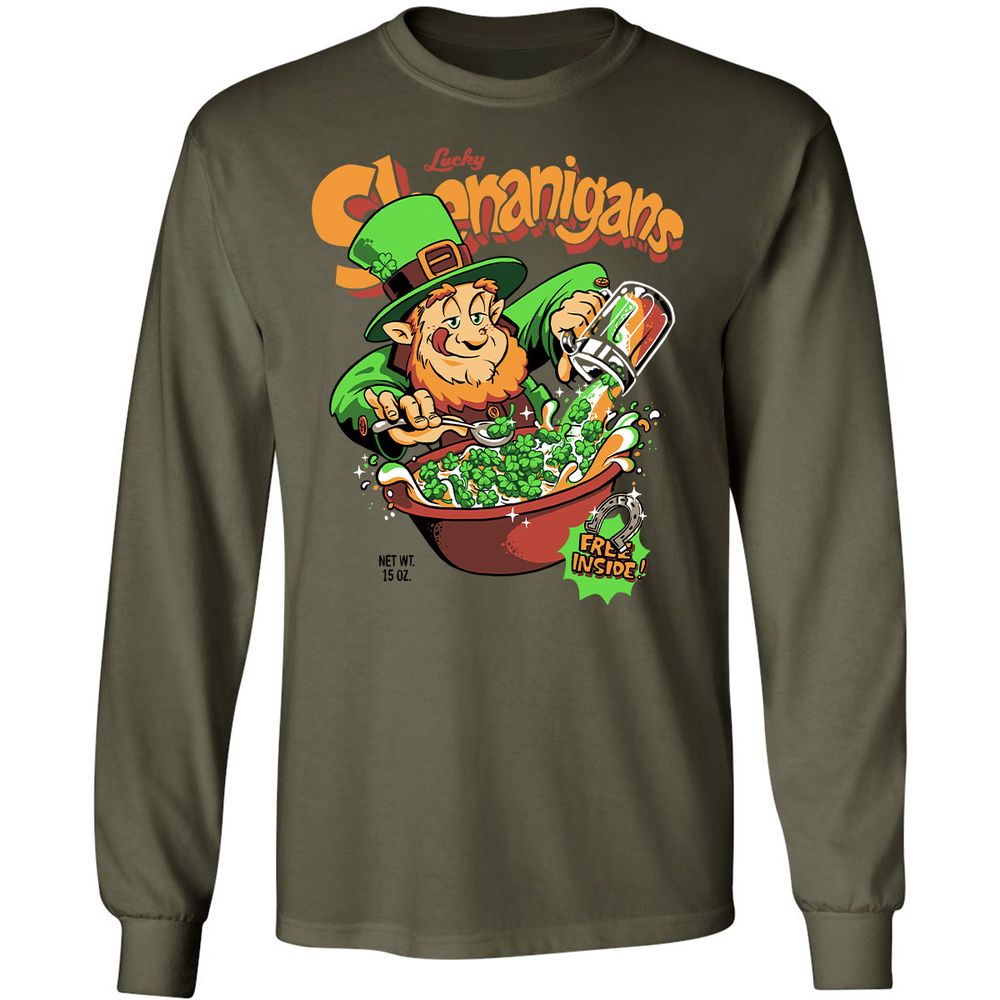Long Sleeve T-Shirt - ZLD1NHZL - Military Green - 16