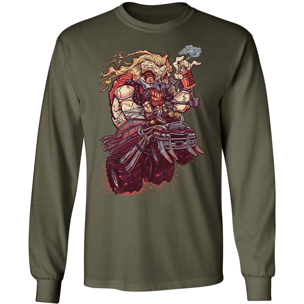 Long Sleeve T-Shirt - NFW74JVA - Military Green - 16