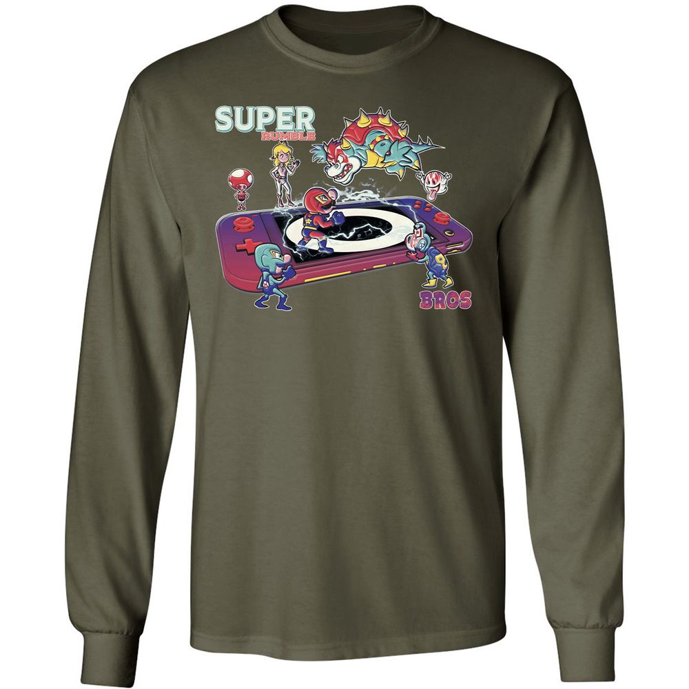 Long Sleeve T-Shirt - R5VEBKKZ - Military Green - 16