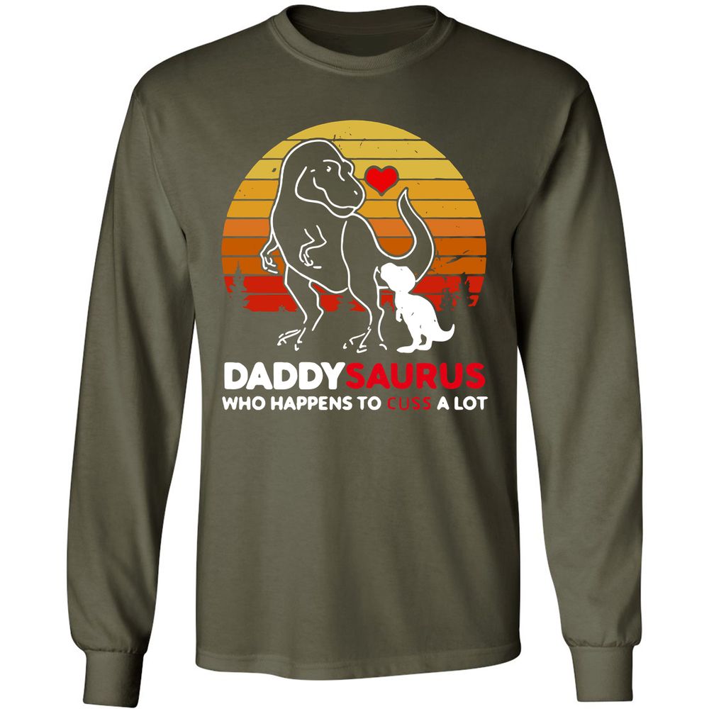 Long Sleeve T-Shirt - 9E4RKSBX - Military Green - 16