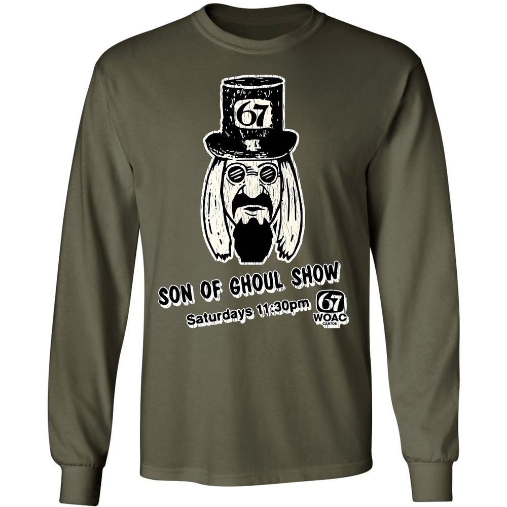 Long Sleeve T-Shirt - WUZLFRUF - Military Green - 16