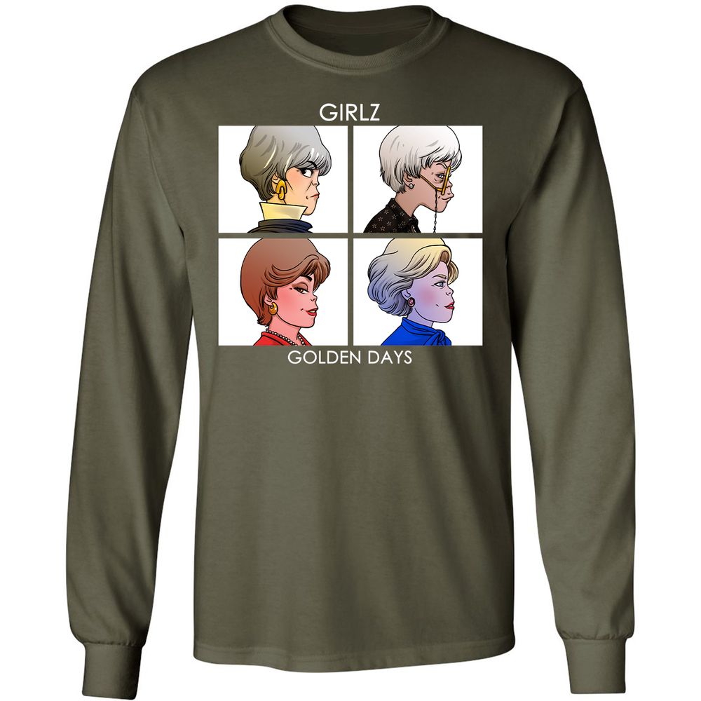Long Sleeve T-Shirt - HM84EMXG - Military Green - 16
