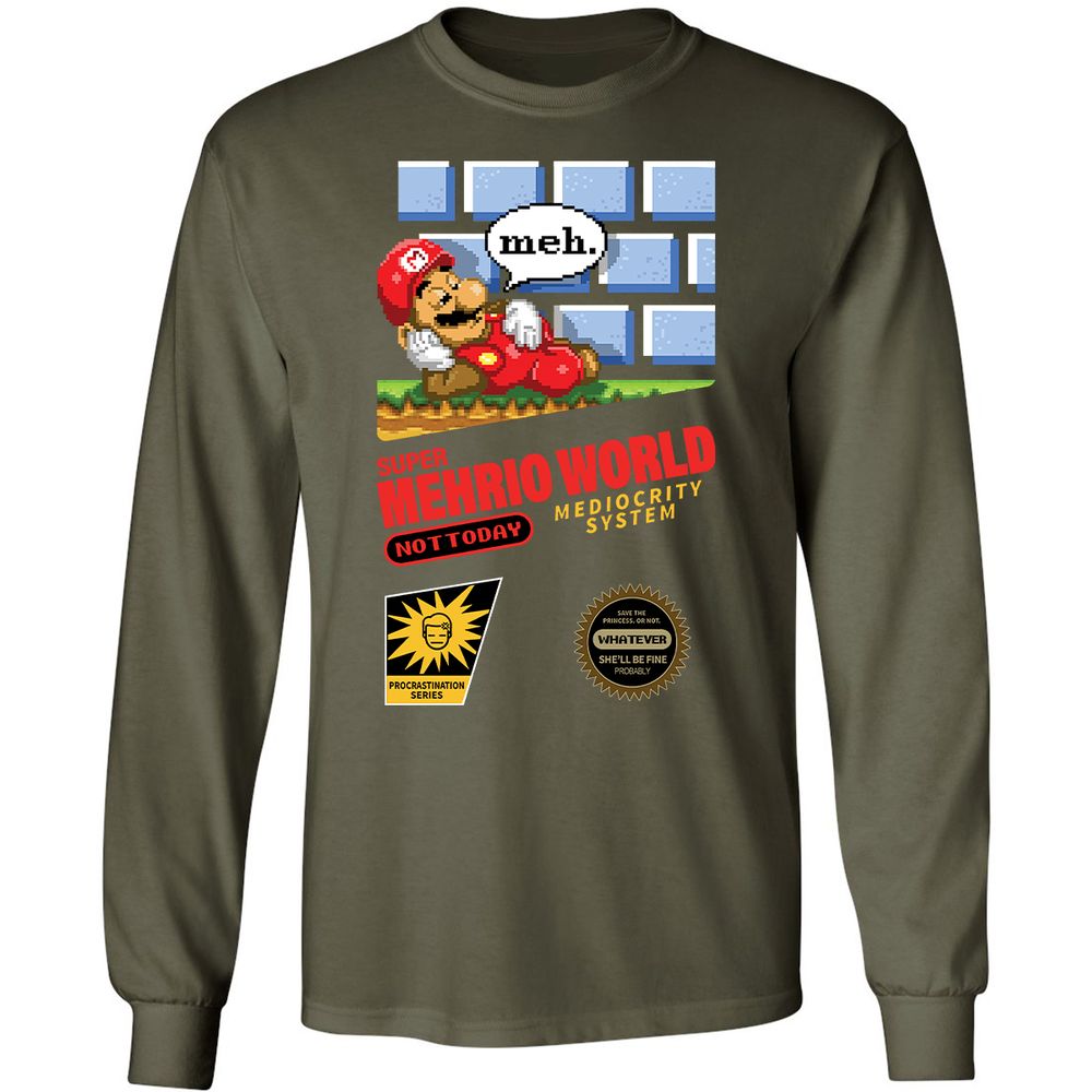 Long Sleeve T-Shirt - UQNTM1SY - Military Green - 16