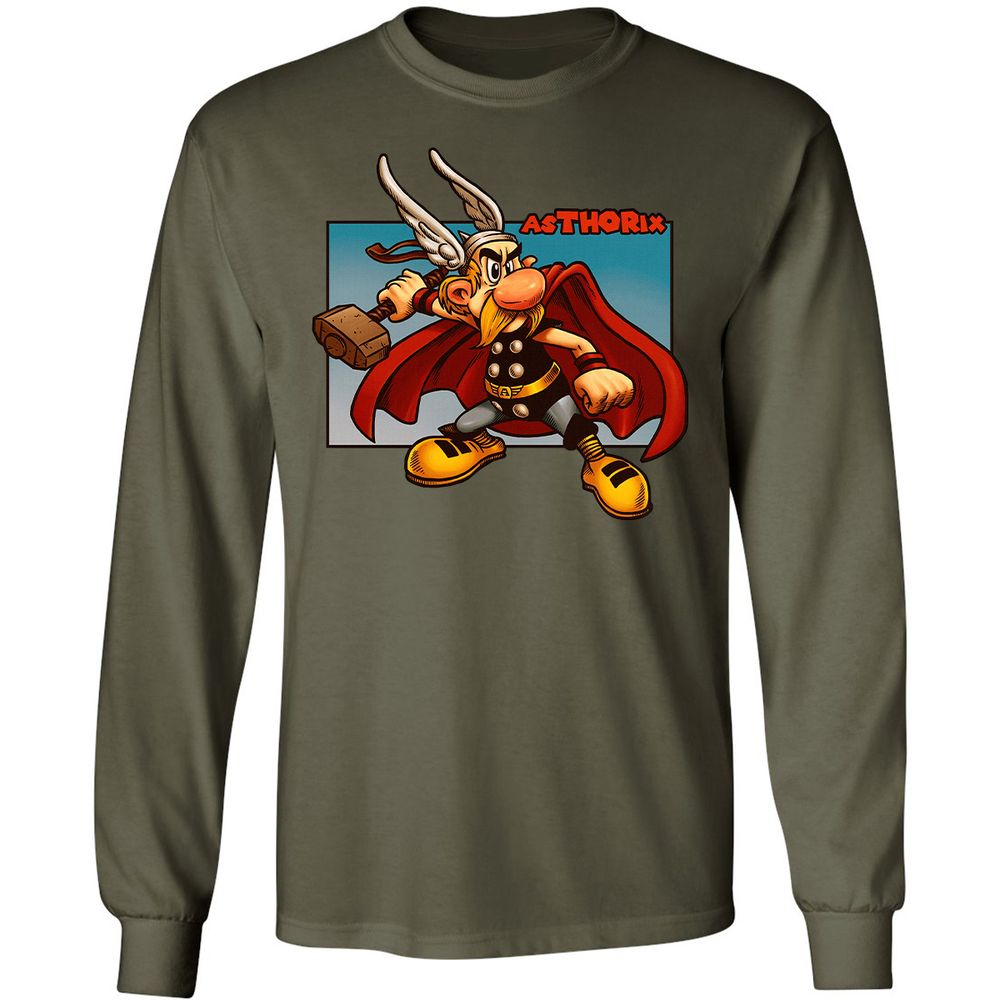 Long Sleeve T-Shirt - TZS7K58W - Military Green - 16