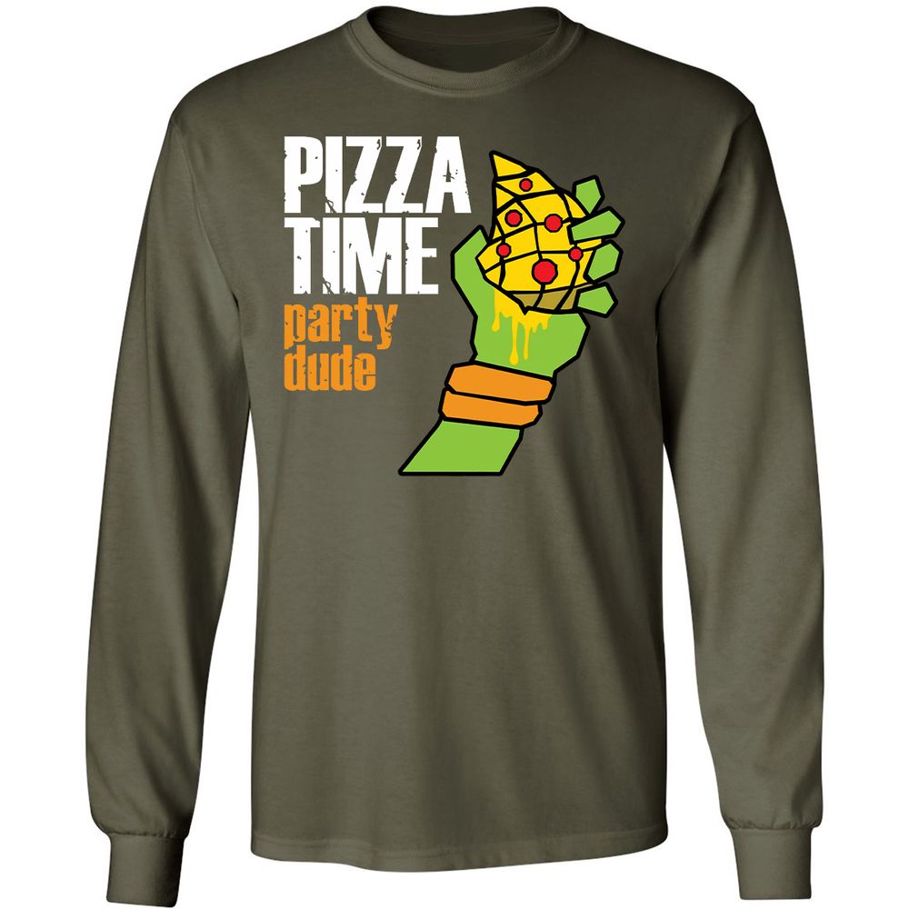 Long Sleeve T-Shirt - HLB77A4P - Military Green - 16