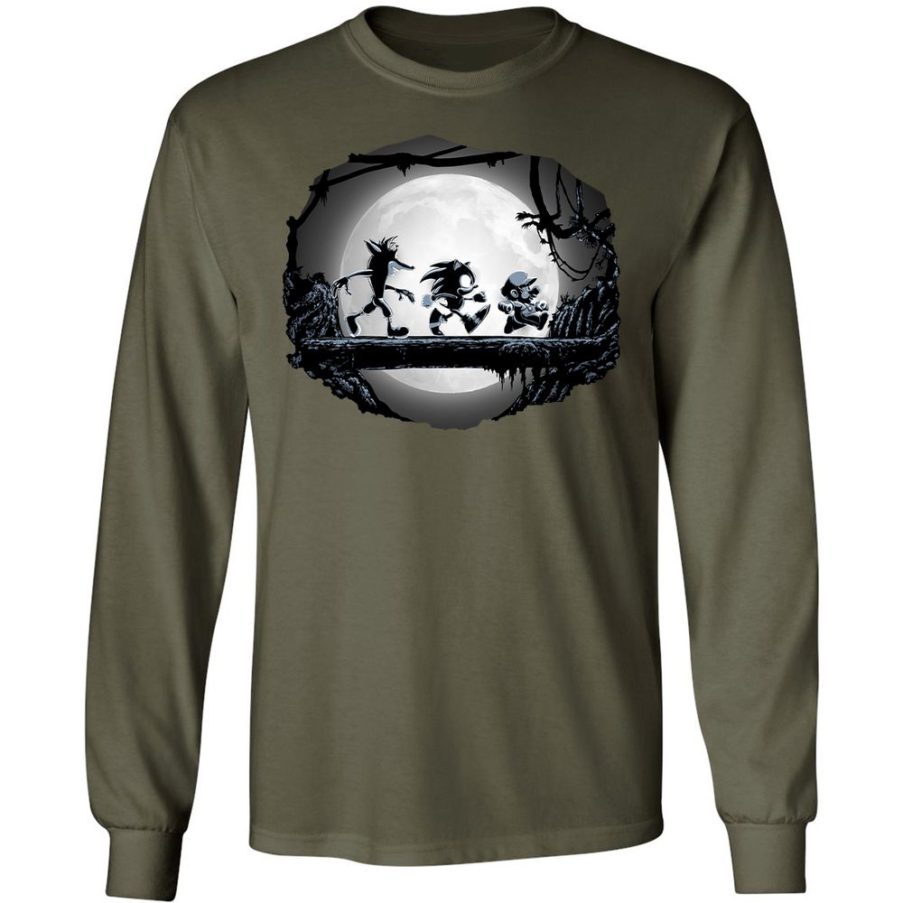 Long Sleeve T-Shirt - VYC94Z8R - Military Green - 16