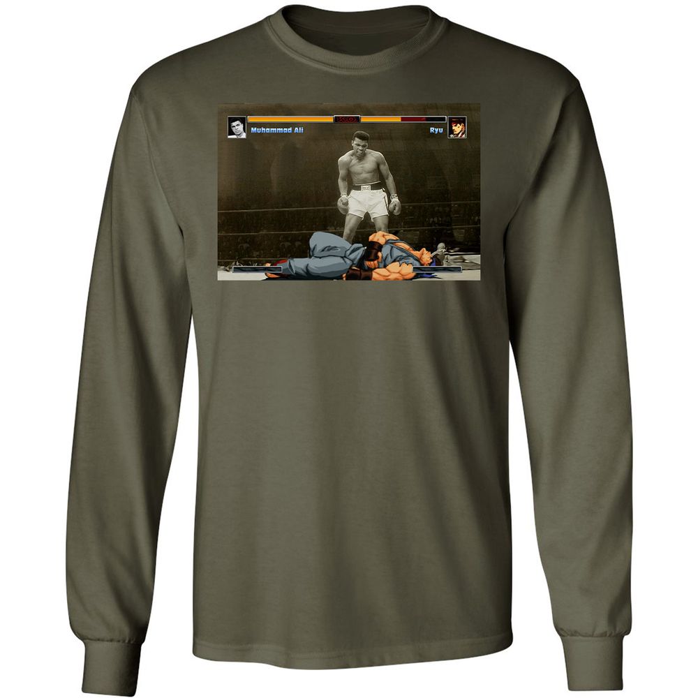 Long Sleeve T-Shirt - SHPUH31A - Military Green - 16