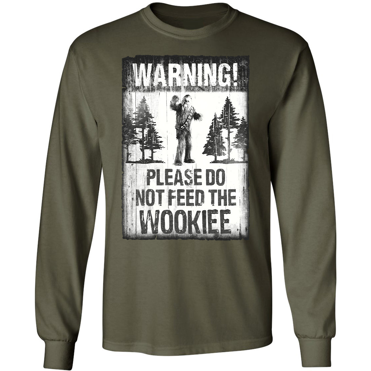 Long Sleeve T-Shirt - BZFPN2TY - Military Green - 16