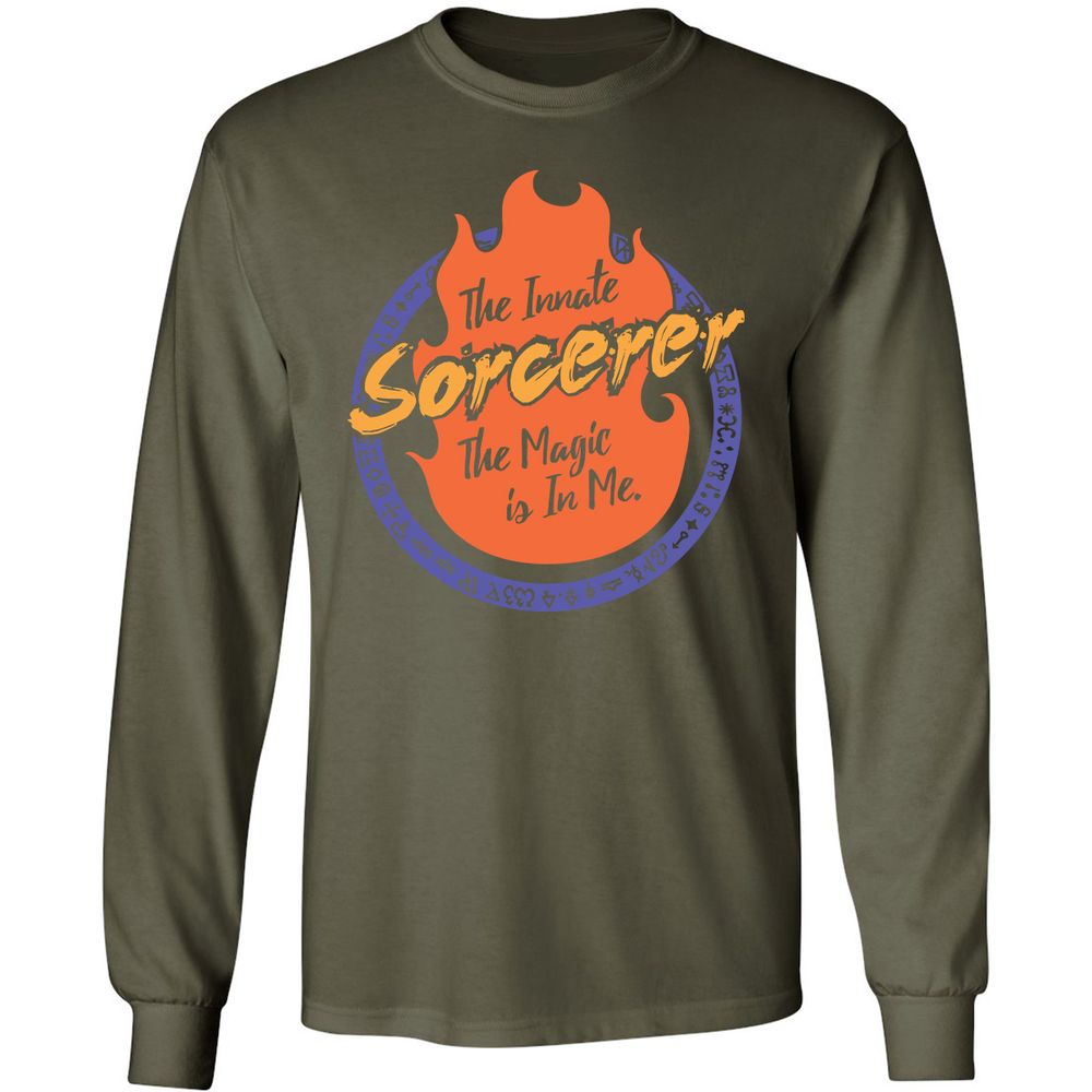 Long Sleeve T-Shirt - W2V4DMR6 - Military Green - 16