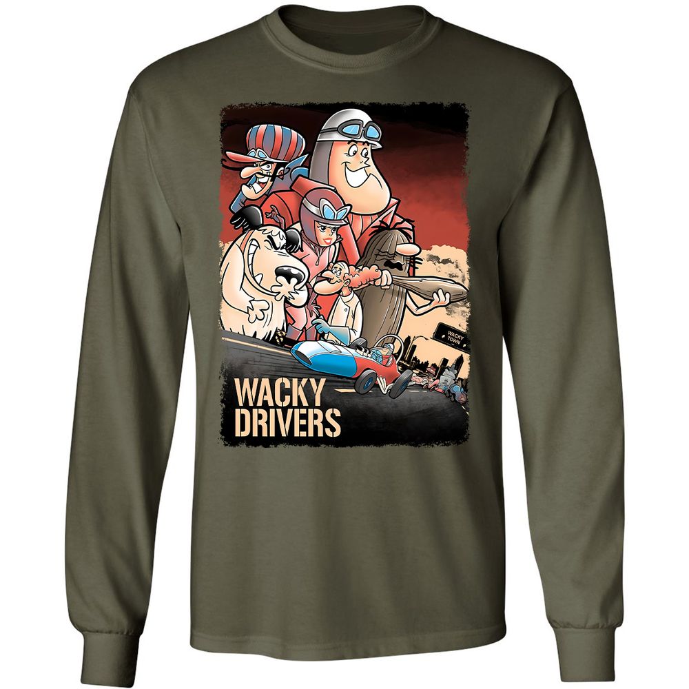 Long Sleeve T-Shirt - GTZ8Y2JX - Military Green - 16